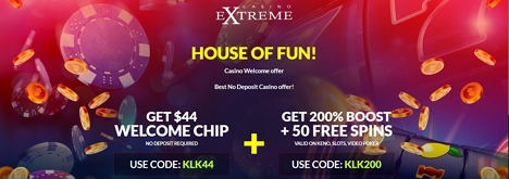 44 No Deposit Free Chip At Casino Extreme