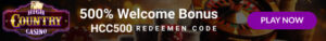 500 Free Bonus At High Country Casino