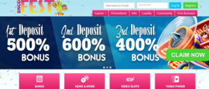 Bingo Fest No Deposit Bonus