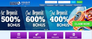 Bingo Spirit No Deposit $25 Free