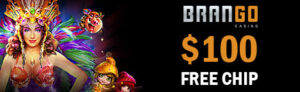$100 Free Chip at Casino Brango