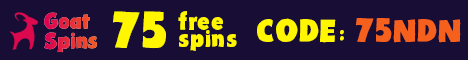 75 Free Spins at Goat Spins Casino