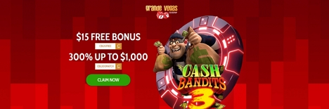 $15 Free Bonus at Grande Vegas Casino